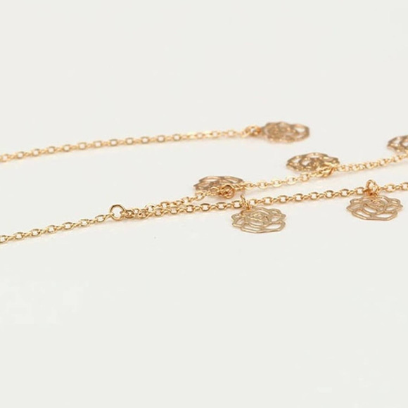 Beautiful Roses Y Necklace 18k Gold Plated - Picture 4 of 7